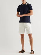 Orlebar Brown - Rene Straight-Leg Cotton and Linen-Blend Drawstring Shorts - White