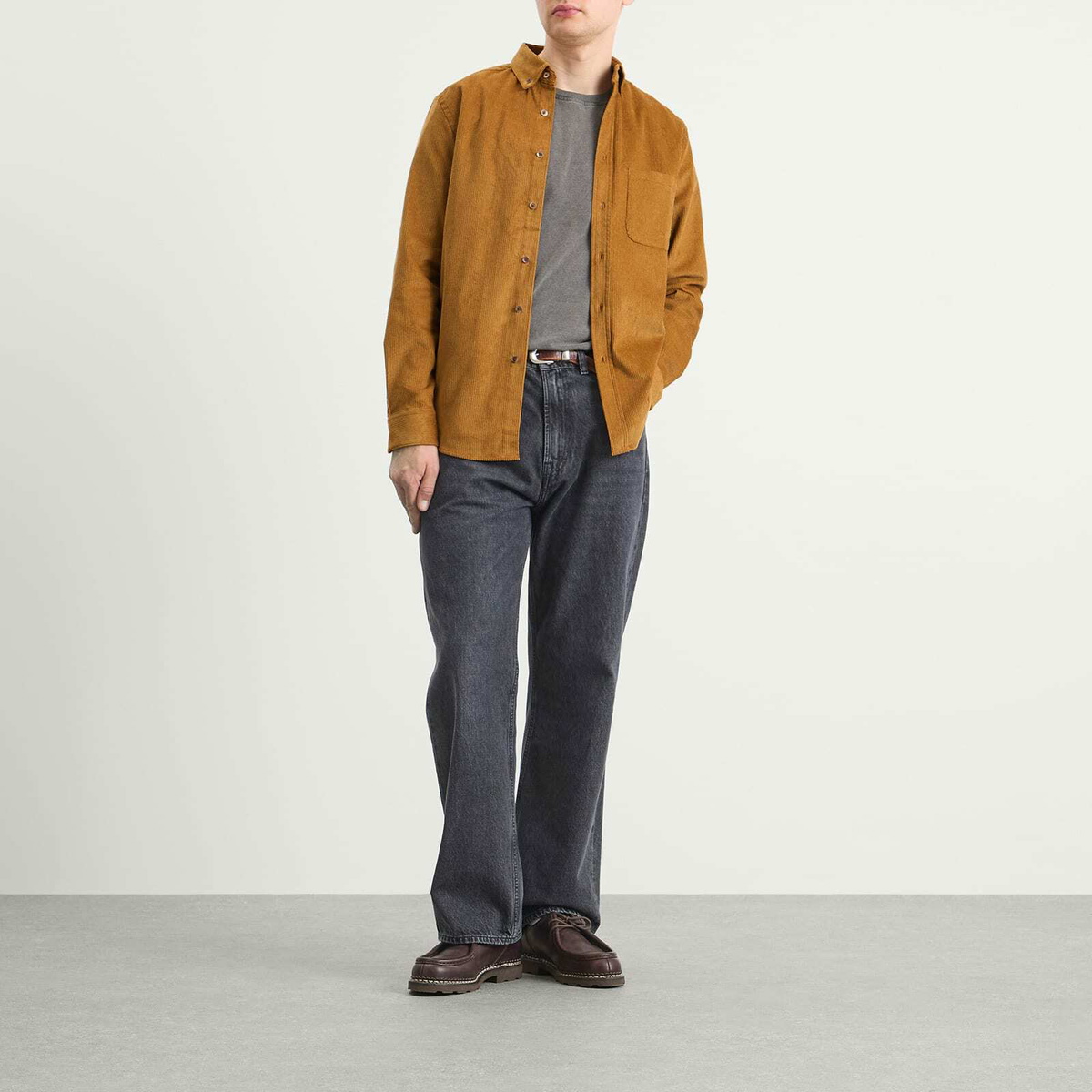Portuguese Flannel Men's Lobo Button Down Corduroy Shirt in Prairie