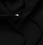 Vetements - Oversized Logo-Embellished Loopback Cotton-Blend Jersey Hoodie - Black