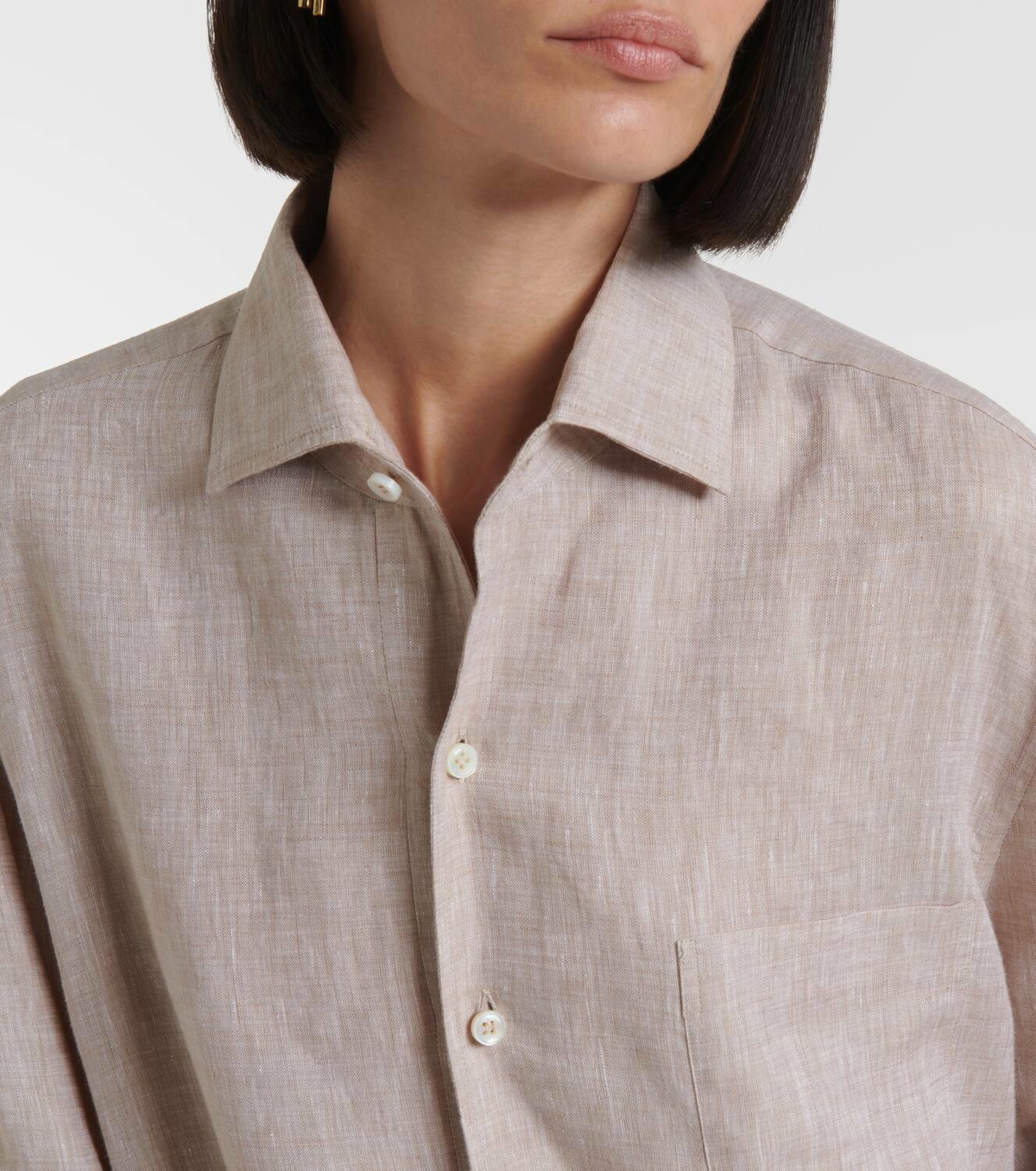 Loro Piana Lora linen shirt dress