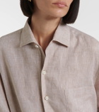 Loro Piana Lora linen shirt dress