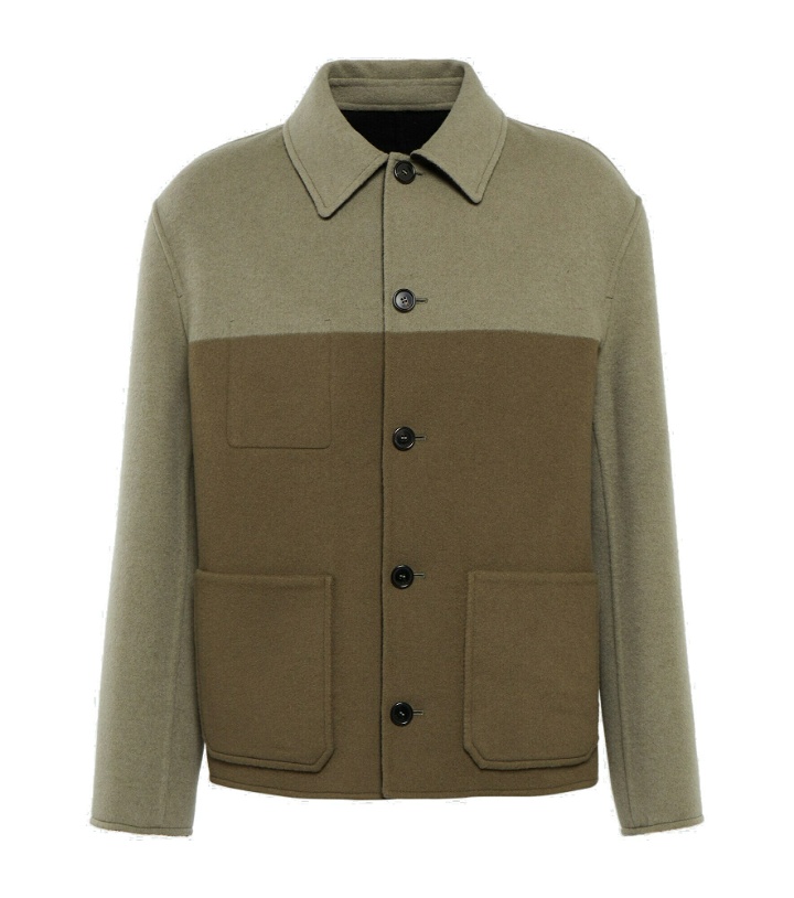Photo: Loewe - Reversible Anagram wool-blend jacket