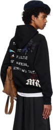 Khoki Black Multi Embodied-Design Hoodie