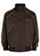 Axel Arigato Carter Knit-trimmed Ponte-jersey Track Jacket Dark Brown