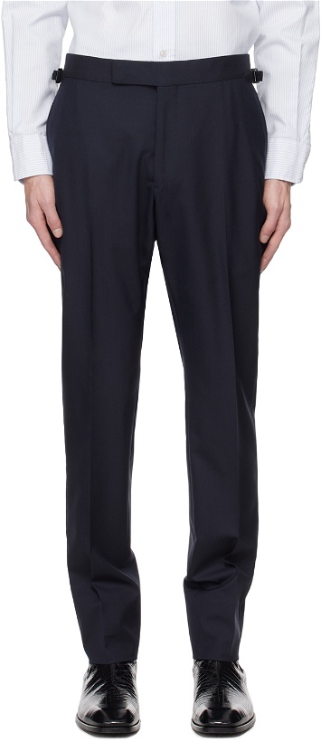 Photo: TOM FORD Navy Super 120's Trousers