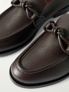 Bottega Veneta - Astaire Knot-Detailed Full-Grain Leather Loafers - Brown