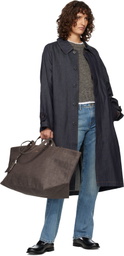 A.P.C. Brown 'Le Drummer' Toile Tote