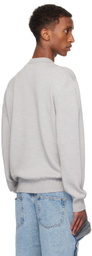 Y/Project Gray Pinched Logo Sweater