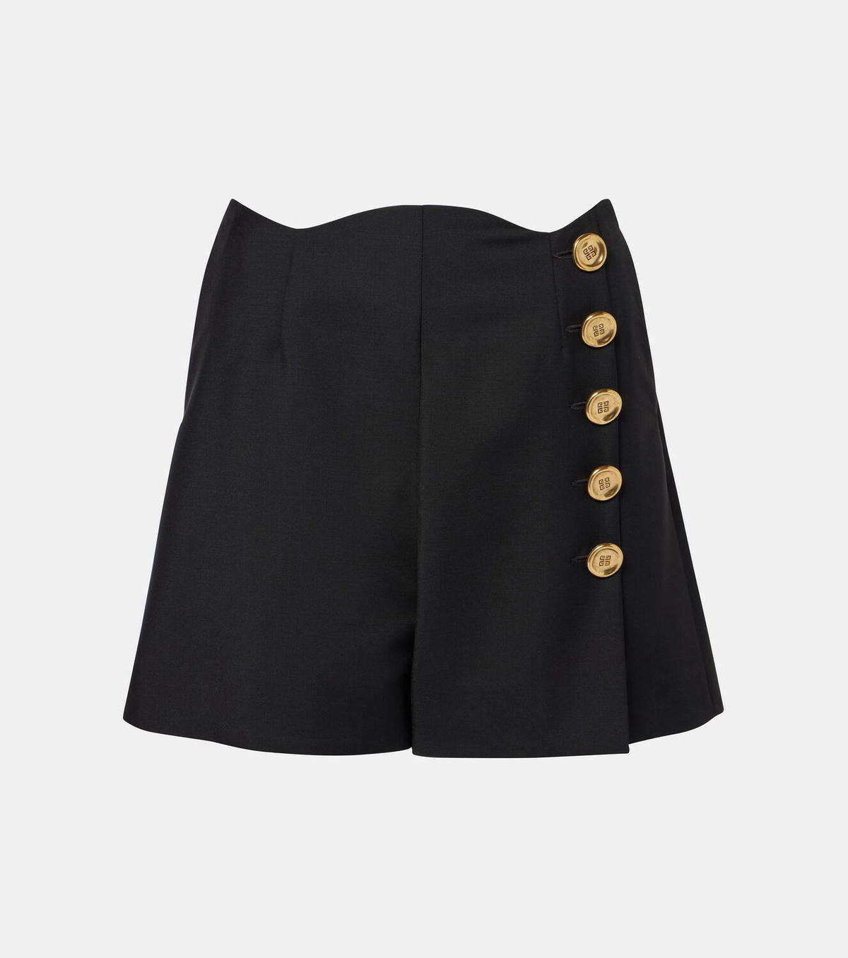 Givenchy Embellished wool and mohair shorts