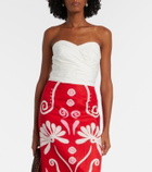 Adriana Degreas Opulence draped cotton corset