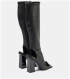 Versace Gianni Ribbon leather knee-high boots