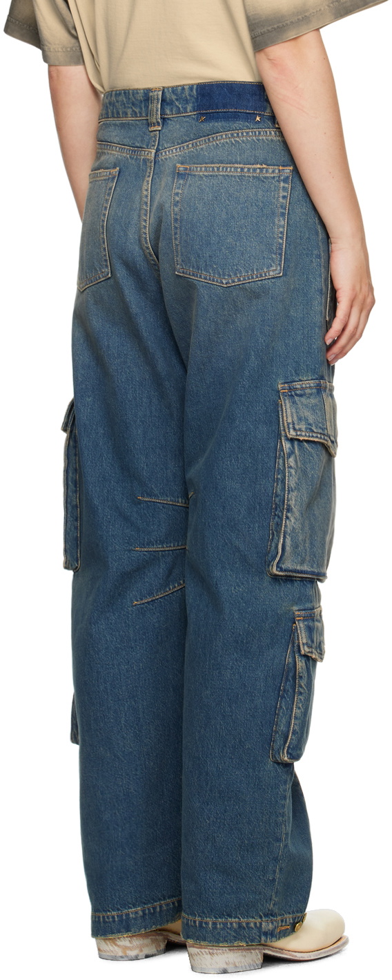 Golden Goose Blue Distressed Finish Jeans