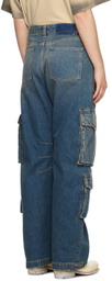 Golden Goose Blue Distressed Finish Jeans