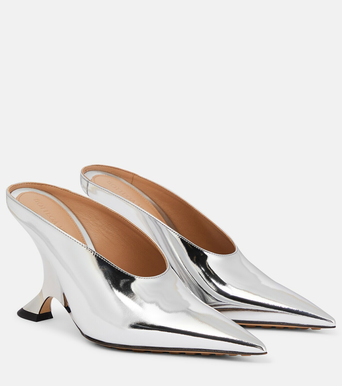 Bottega Veneta Rocket metallic leather mules Bottega Veneta