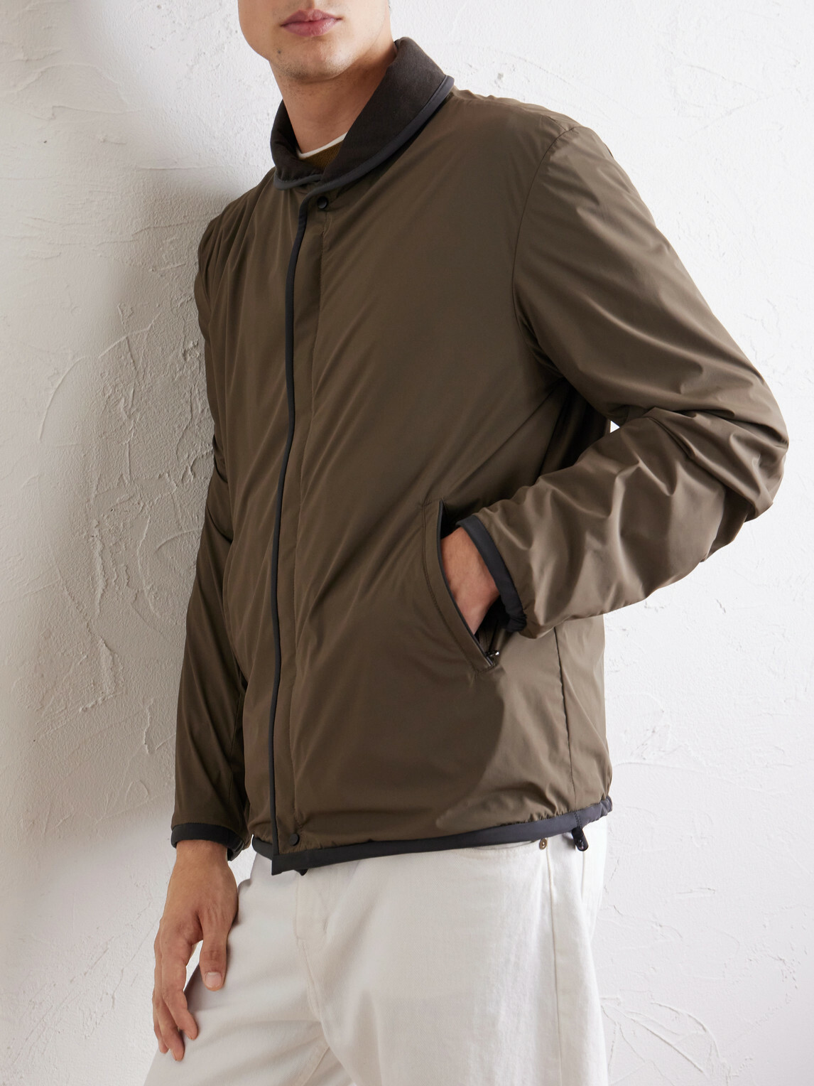 SEASE - Jib Set Reversible Shell Jacket - Brown