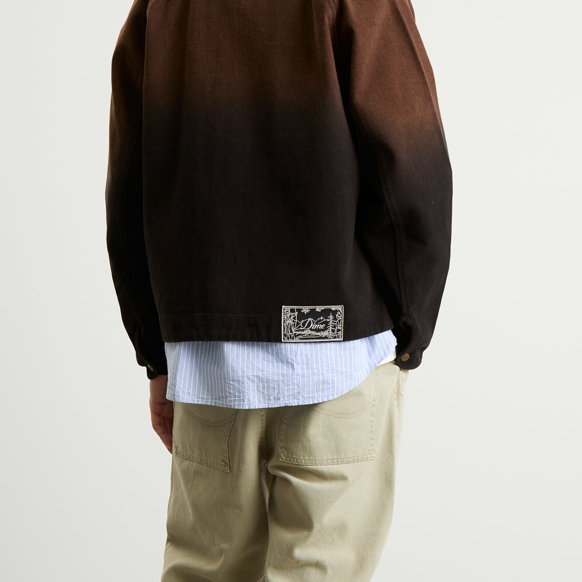 Dime Men's Dipped Chore Jacket in Brown