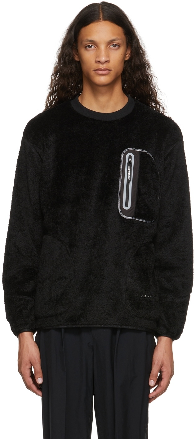 and Wander Black High Loft Fleece Pullover and Wander