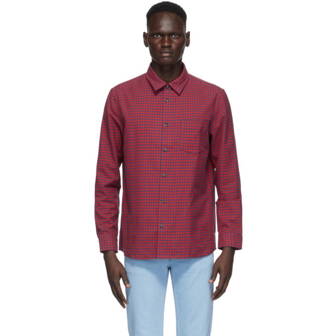 Photo: A.P.C. Red Check Jules Shirt