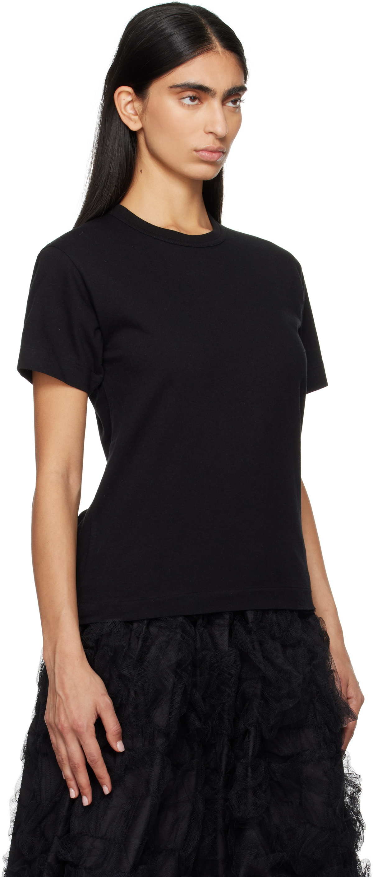 COMME des GARÇONS PLAY Black 'Heart On Back' T-shirt