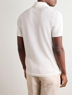 Zegna - Slim-Fit Cotton-Piqué Polo Shirt - White