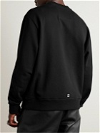 Givenchy - Logo-Embellished Embroidered Cotton-Jersey Sweatshirt - Black