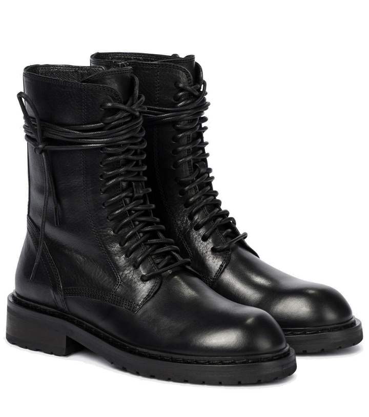 Photo: Ann Demeulemeester - Leather combat boots