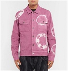 Stüssy - Tie-Dyed Denim Trucker Jacket - Pink