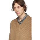 Nanushka Tan Vince V-Neck Sweater