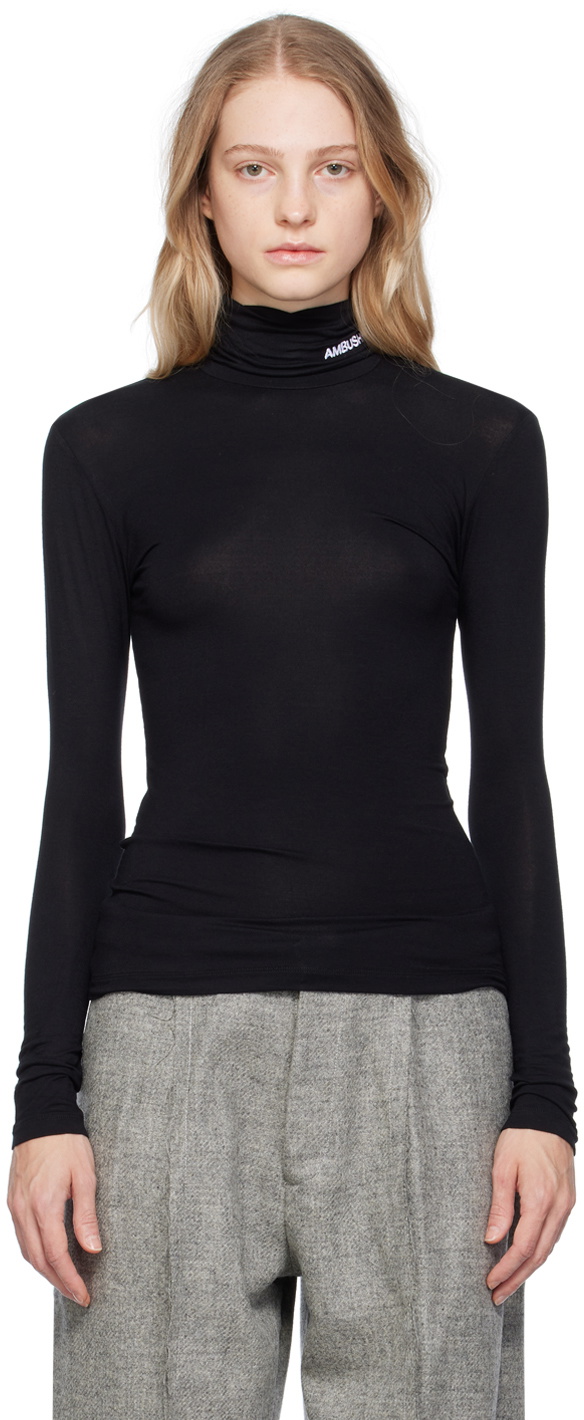 AMBUSH Black Fitted Turtleneck Ambush