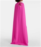 Safiyaa Mattia caped embellished gown