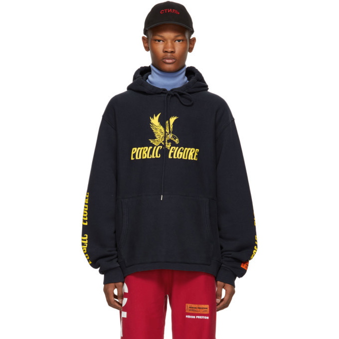 Photo: Heron Preston Blue Public Figure Hoodie