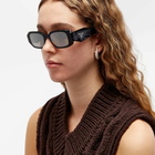 Prada Eyewear Women's PR 17WS Symbole Sunglasses in Black/Grey