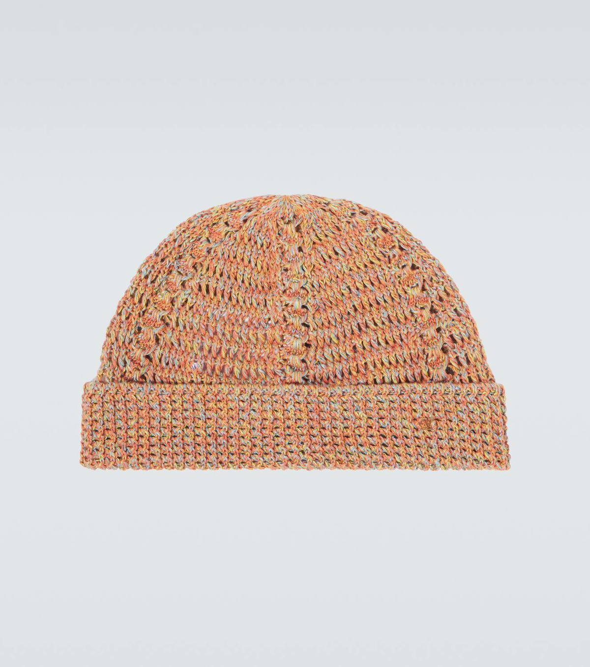 Valentino Garavani VGold linen and cotton beanie
