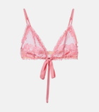 The Attico Lace bra top