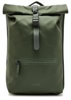 Rains Rolltop Waterproof Backpack - Green - One Size