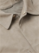 Etro - Suede Shirt Jacket - Gray