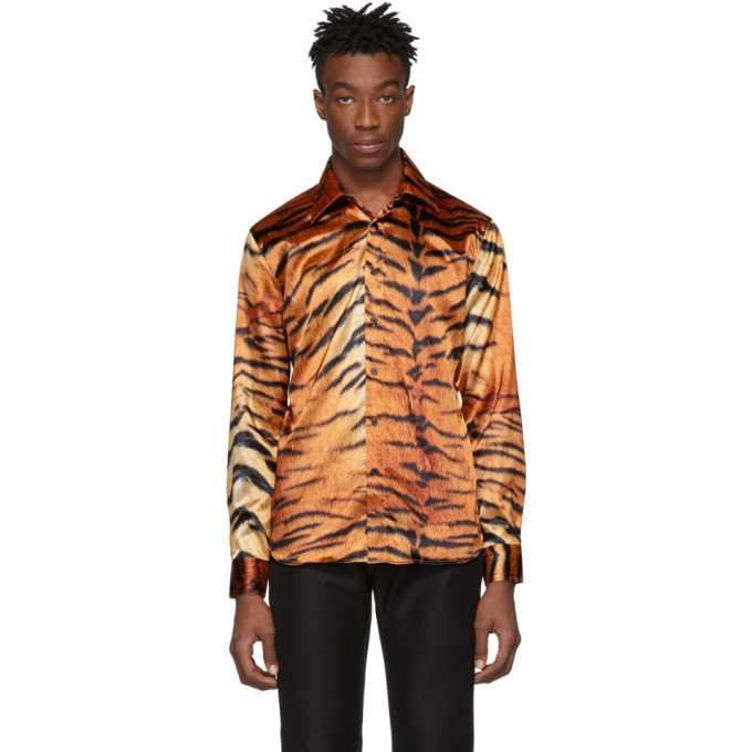 SSS World Corp Brown Tiger Shirt SSS World Corp