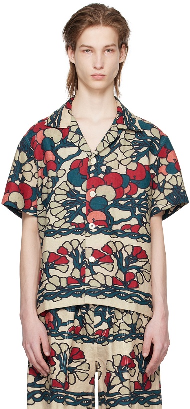 Photo: Bode Multicolor Garden Lattice Shirt