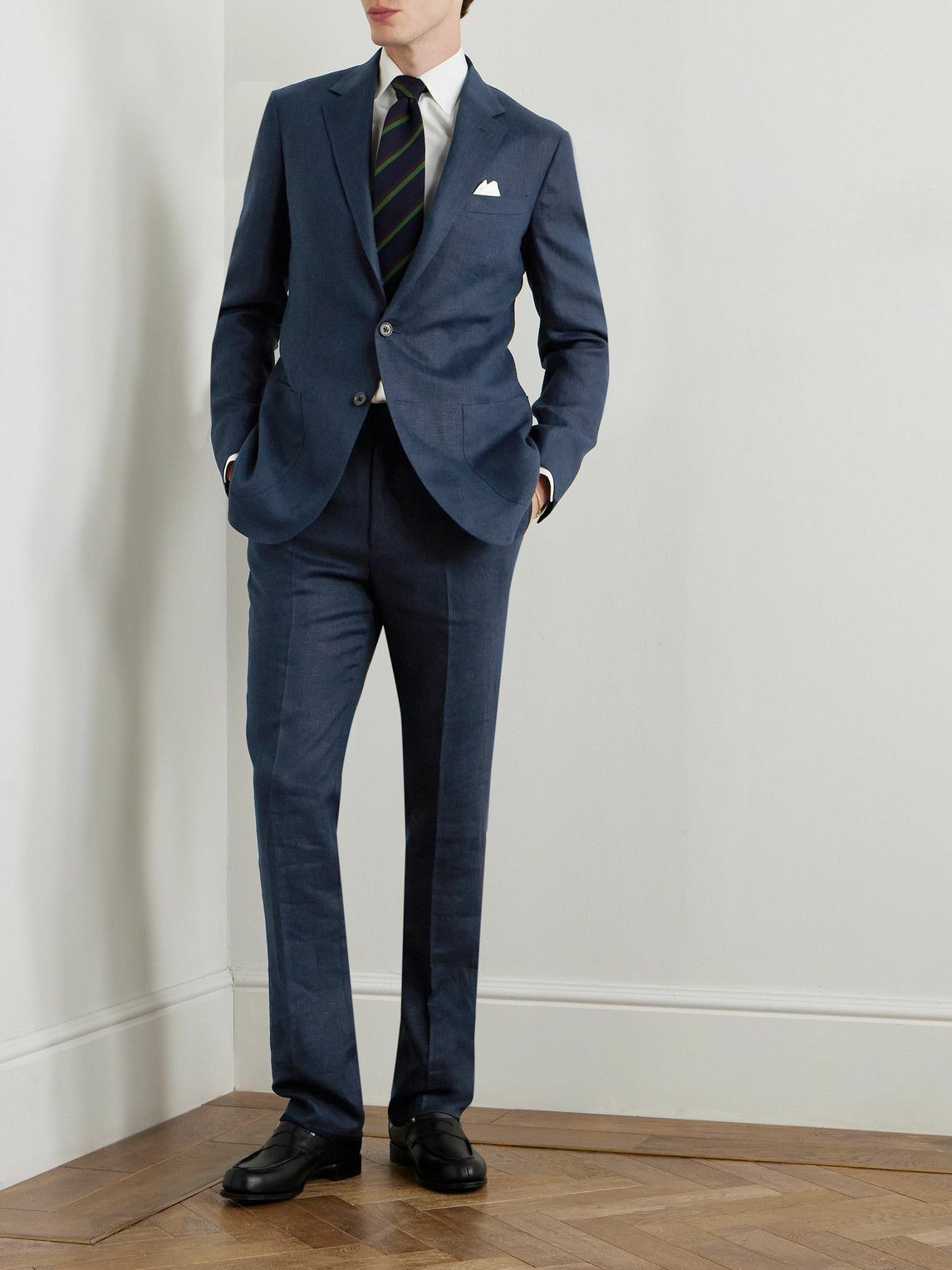 Kingsman - Linen Suit Jacket - Blue