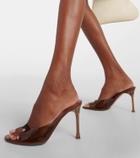 Amina Muaddi Alexa 95 PVC mules