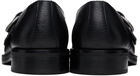 Martine Rose Black Square Toe Buckle Loafers