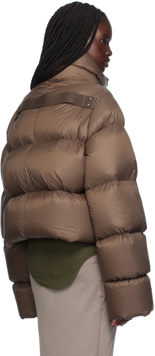 【Rick Owens】ブラウン Porterville Naska ダウンジャケット Brown Porterville Naska Down Jacket by Rick Owens on Sale