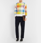 Thom Browne - Checked Cotton Sweater - Men - Yellow