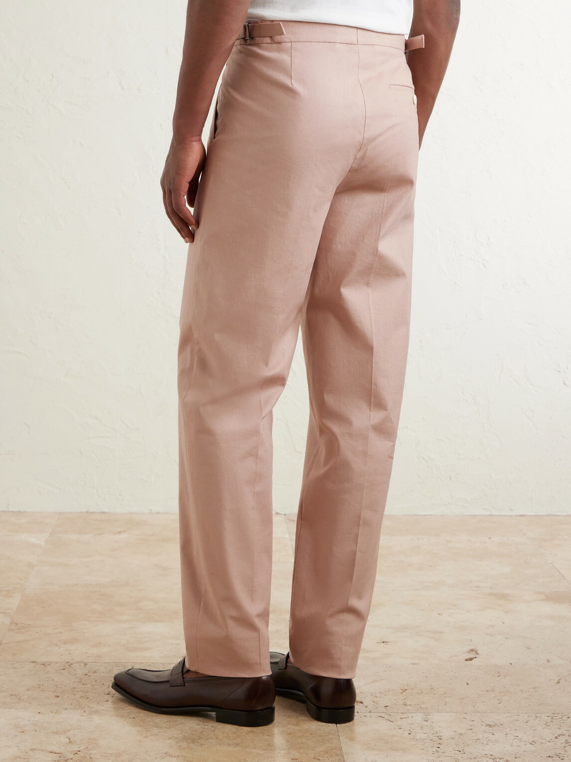 Favourbrook - Cooper Straight-Leg Linen Trousers - Pink