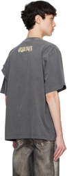 Ottolinger Gray Distressed Oversized T-shirt