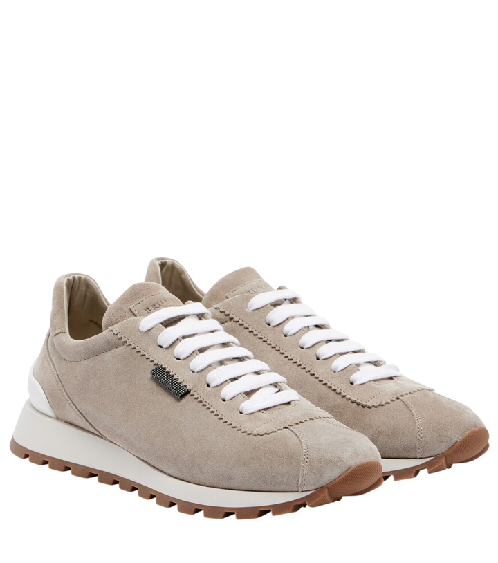 Photo: Brunello Cucinelli Monili suede sneakers