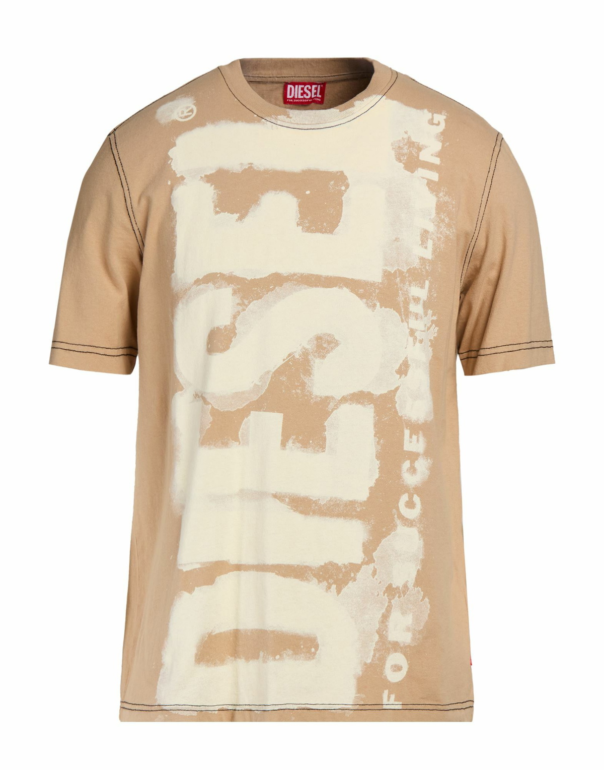 Diesel Mens T-shirt in Sand