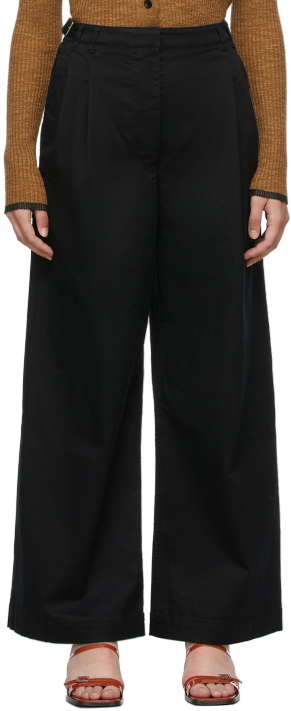 Proenza Schouler Black Proenza Schouler White Label Twill Trousers Proenza  Schouler