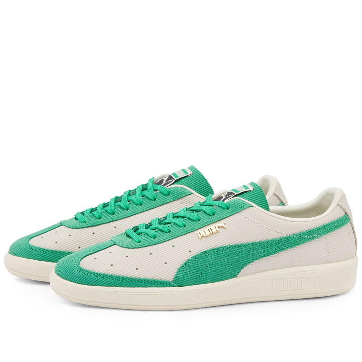 Photo: Puma Men's Vlado Stenzel Cord Sneakers in Pristine/Grassy Green