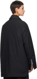 Jil Sander Black Spread Collar Down Jacket